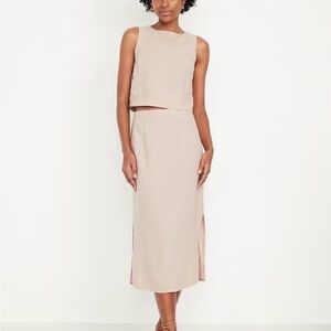 Old Navy Neutral Midi Skirt